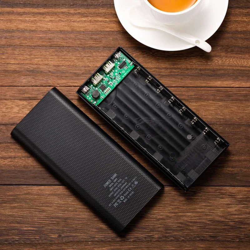 8x18650 чехол для внешнего аккумулятора Type C QC 3 0 зарядное устройство Бесплатная