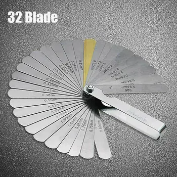 

32 Blades Feeler gauge Gap Measurement Measuring Metric 0.03-1mm 0.001-0.040inch New