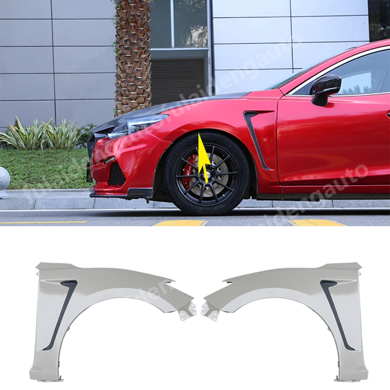 Wide Fender Flares Body Kit Wheel Arch For Mazda 3 Axela 20142018 Wide