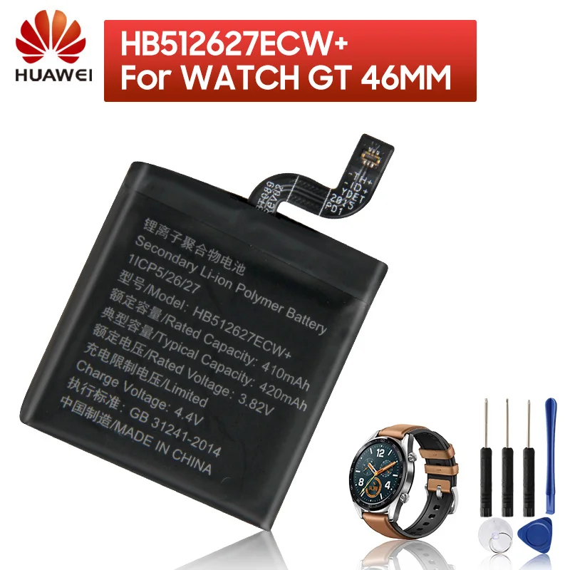 

Huawei Original Replacement Battery HB512627ECW For Huawei Watch GT 46MM 420mAh