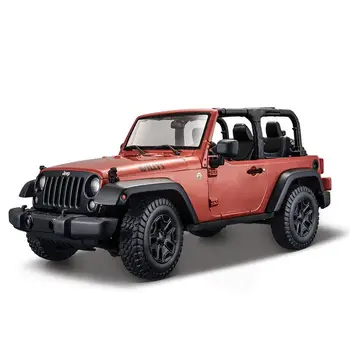 

Jeep Wrangler Sahara Rubicon Willys 1:18 Alloy Diecast Model Cars Static Simulation Mini Car Collection Toys Miniature Cars