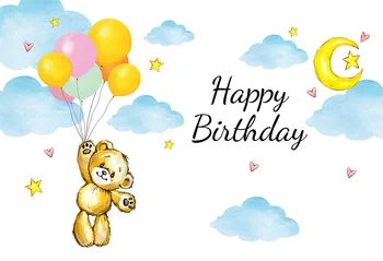 

Hand drawing birthday backdrops backgrounds photography vinyl 2020 new Photo background for Photographer Studio props LV-2598