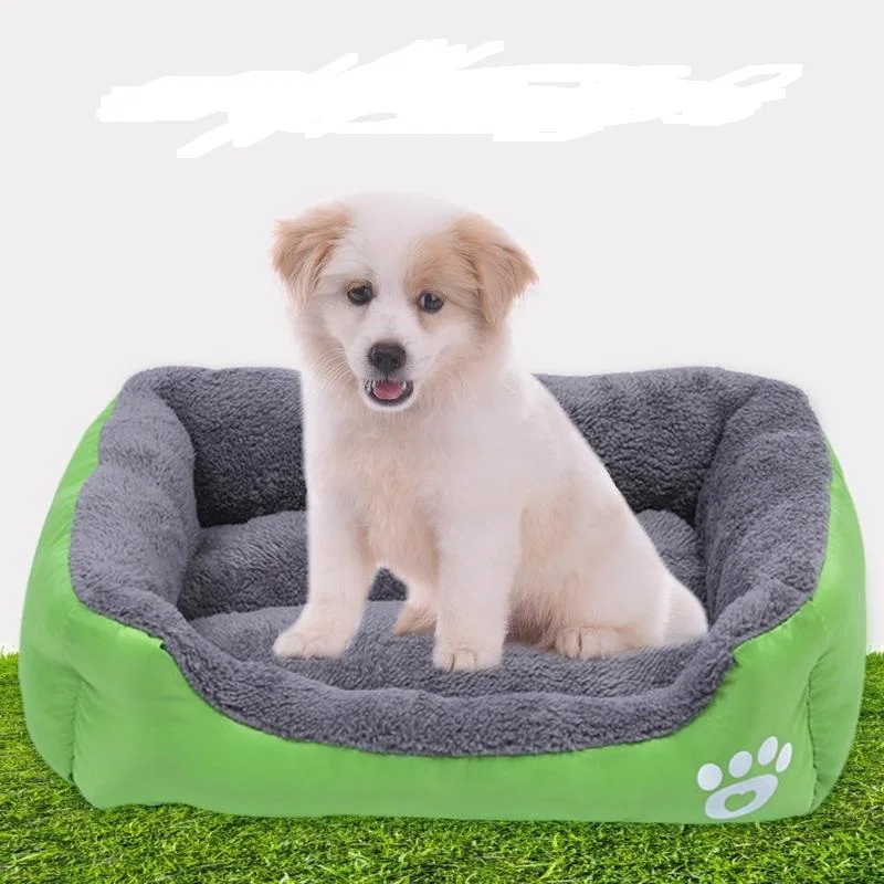 cheap Paw Pet Sofa Dog Bed Waterproof Bottom Warm Cat Bed House Soft Fleece Plush Nest Basket Cushion for Small Medium Large dogs S XL
