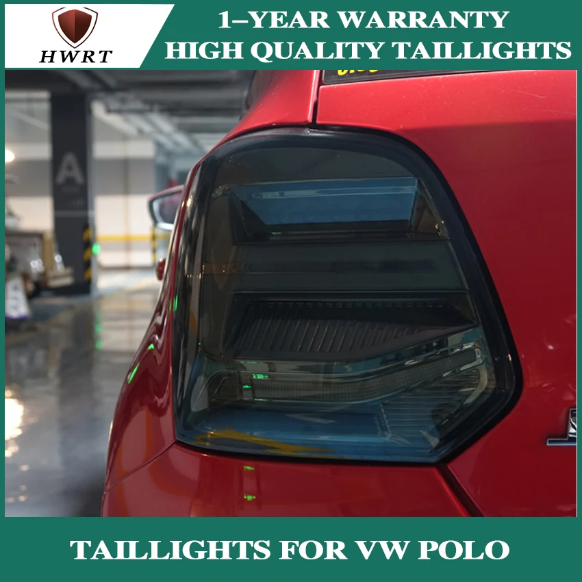 

Car Styling tail lights case for VW Polo tail lights 2011-2018 Polo taillight LED Tail Lamp polo taillights rear trunk lamp