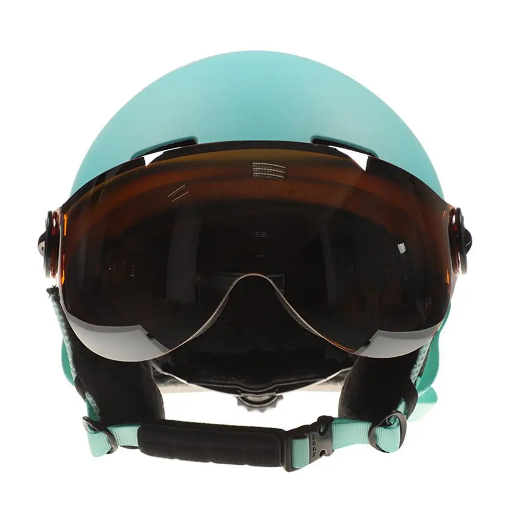 Высококачественный защитный шлем с очками, интегрированный мужской и женский защитный лыжный шлем, быстрая
