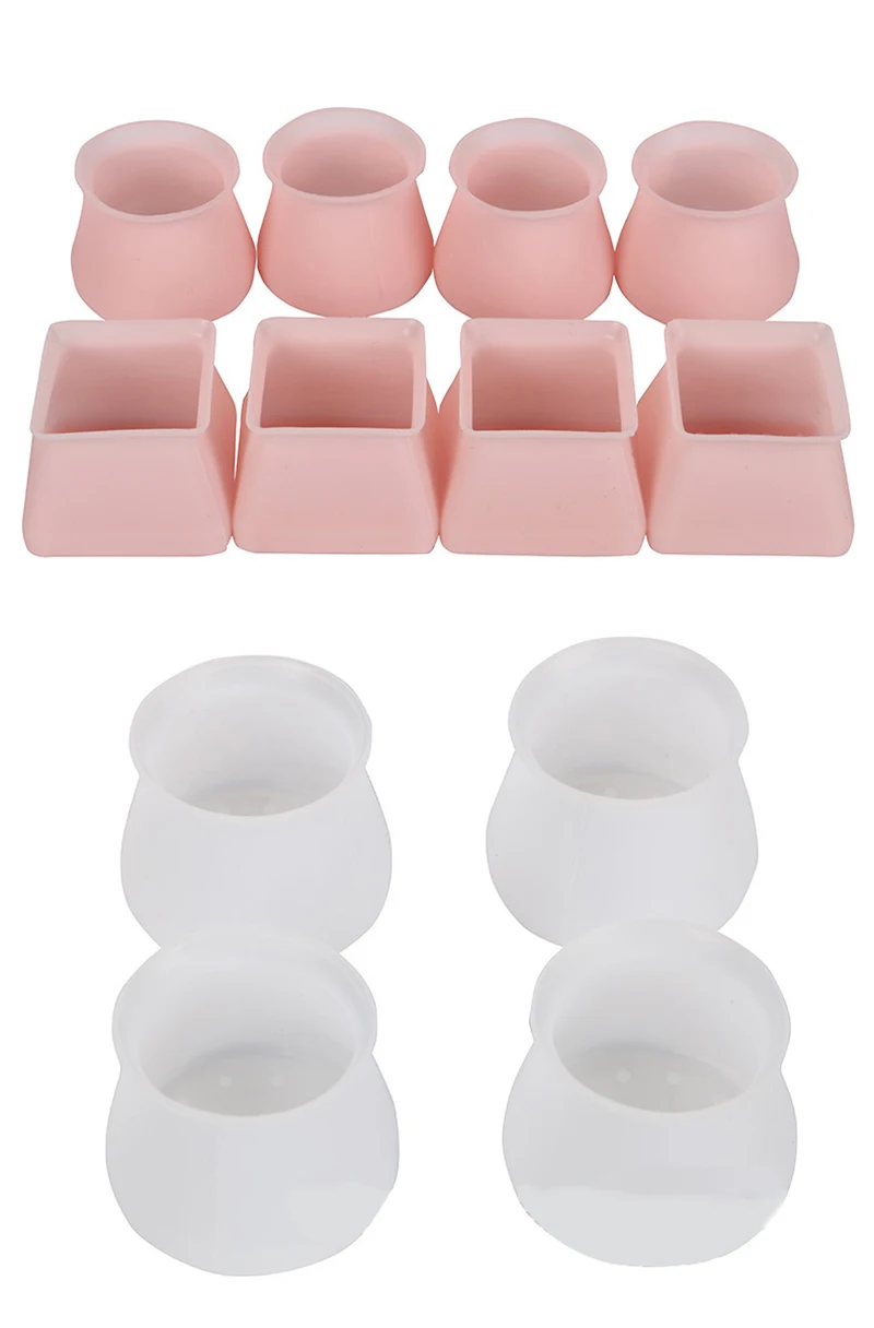 Floor Protector Caps Table Chair Legs Silicone Caps Funiture Feets Non-slip Table Leg Caps Foot Protection 4/8/16pcs