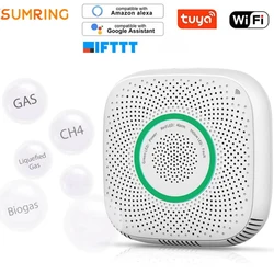 Smart Gas Alarm Standalone Work in Tuya Smart WiFi Gas Detector for Home Security Alarm