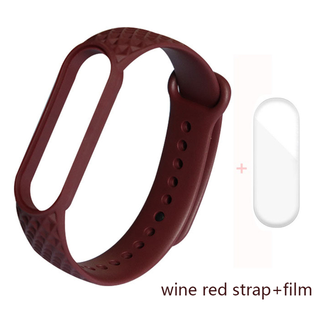 for Xiaomi Band 6 5 4 3 Strap Replacement Wristband MiBand 6 5 Wristband TPU Rhombus Strap for xiaomi Mi Band 5 6 strap