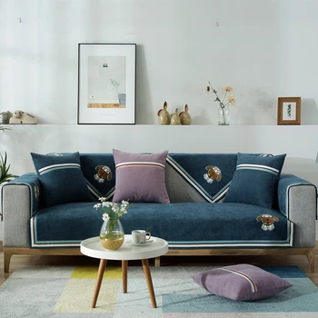 

Multi-size Towel Sofa Cover Modern Simple Non-slip Slipcover for Living Room funiture protector cartoon pet dog cat couch cover