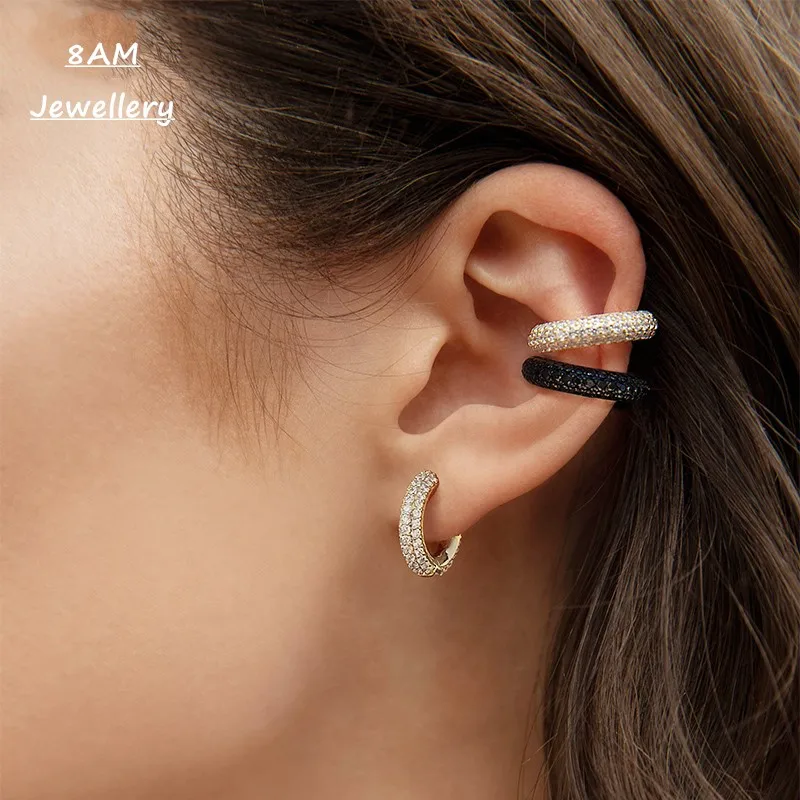 

Morocco Style Silver earrings female refined temperament simple design personalized Stud Earrings