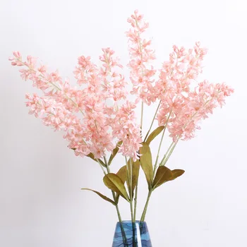 

If Xi Top Grade Wedding 2 Fork Hyacinth Wedding Imitation Flowers Wedding Hall Decoration Ceiling Polyester Ribbon Artificial Fl