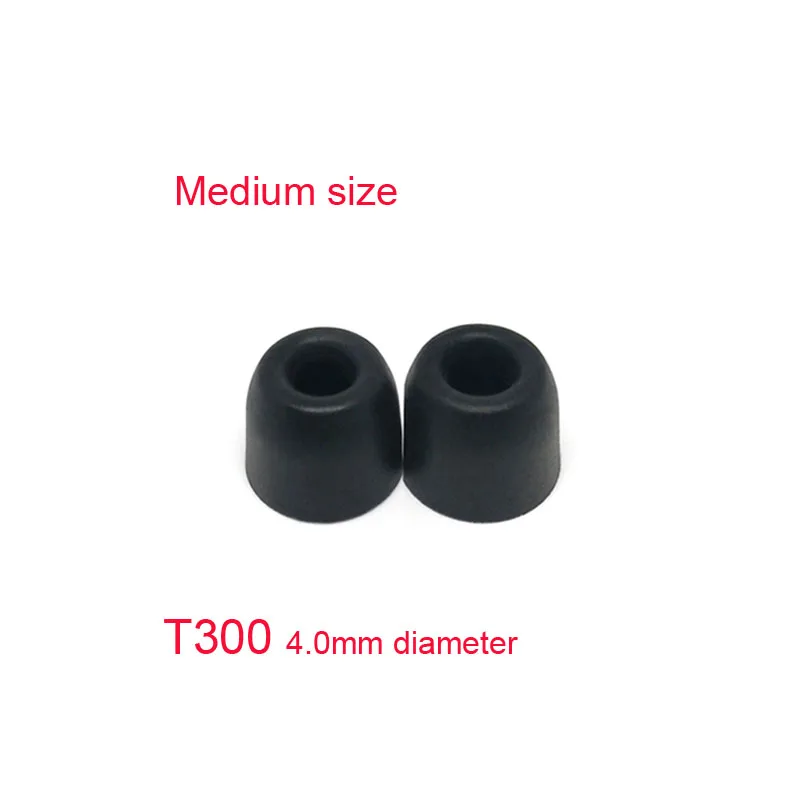 T300 M 2pcs black 1 пара(2 шт) 3-5 мм Калибр шумоизоляция памяти пенные Ушные подушки T100/T200/T300/T400/T500 наушники-вкладыши - Цвет: T300 M 2pcs black