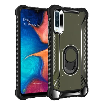 

Luxury Shockproof Ring Case For Samsung Galaxy A50 A70 A50S A70S Rugged Shocked Anti-Knock Stand Covers For Sansung A 50 Case 70