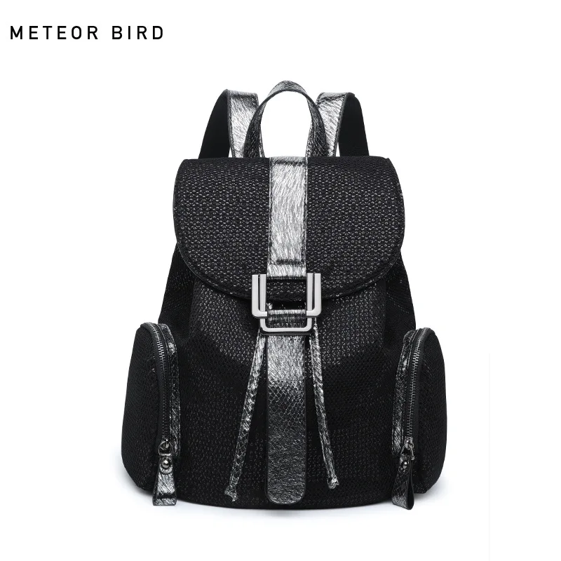 

PVC Shoulder WOMEN'S Bag Korean-style Fashion Sequin Backpack Wear-Resistant Waterproof WOMEN'S Backpack
