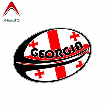 

Aliauto Creative Car Sticker Automobile Styling Georgia Flag Rugby Sport Waterproof Sunscreen Anti-UV Decal Accessories,14cm*9cm