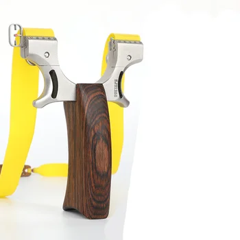 

1PCS Powerful Alloy Slingshot Hunting Thick Wrist Band Catapult Sports Outdoor Hunting Slingshot Bow Rubber