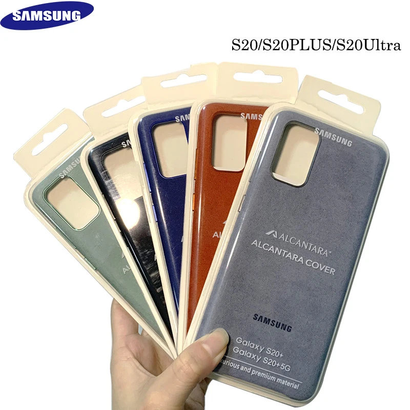

100% Original Samsung Galaxy S20 S20 PLUS S20 Ultra 5G for Alcantara Case cover leather luxury premium Case Anti-Fall EF-XG986