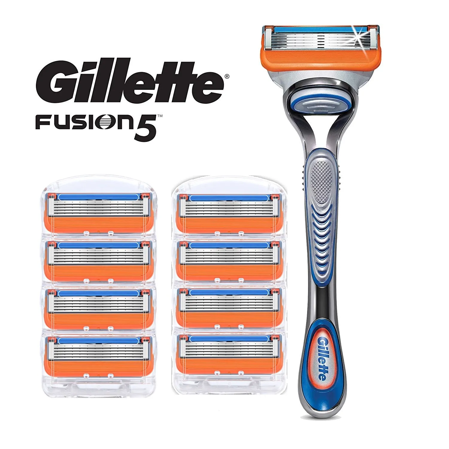 

Removable Razor Blades for Men Gillette Fusion Holder with 9 Replaceable Cassettes Shaving Fusion Shaving Cartridge Fusion