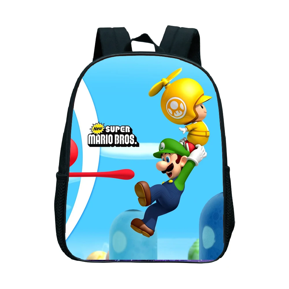 13 Рюкзак Super Mario Bros для детей, портфель для мальчика, детский рюкзак для детского сада, школьные сумки с героями мультфильмов, лучший подарок, рюкзак - Цвет: 13