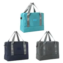 Переносная дорожная сумка для сухого влажного разделения, водонепроницаемые дорожные аксессуары с отделением для обуви, сумка для спортзала M2EB