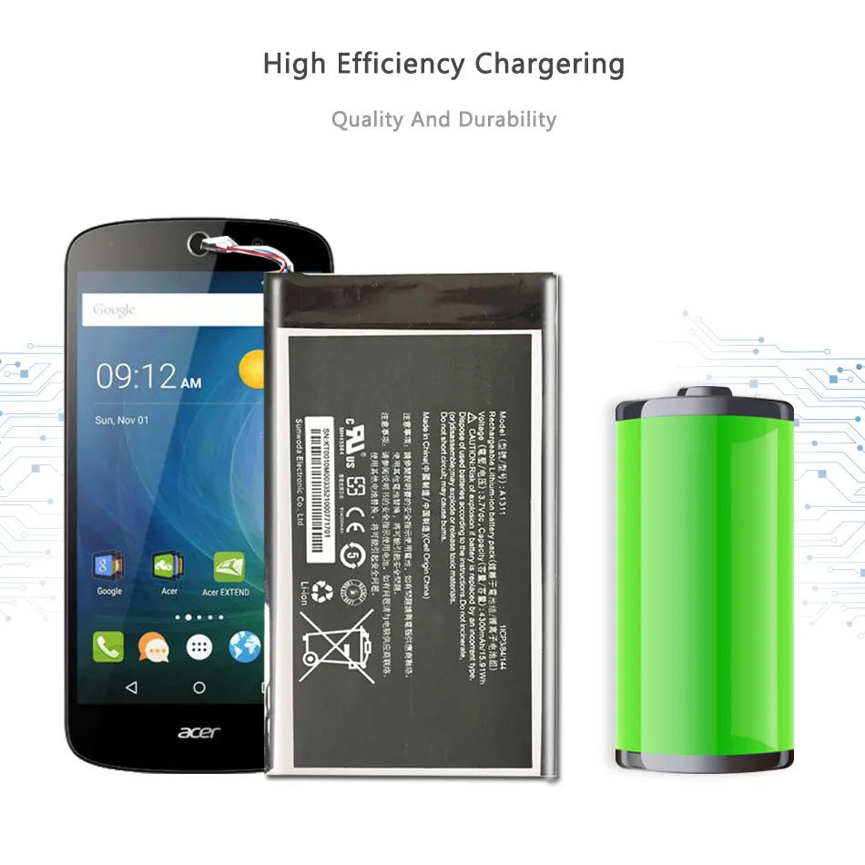 Безопасный A1311 планшетный Аккумулятор для acer Iconia Tab A1-830 A1311 A1 830 6200 мАч литий-полимерные аккумуляторы