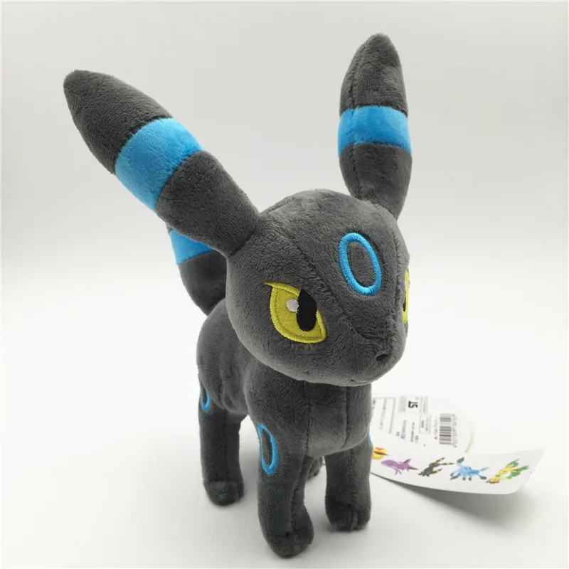 23 см Мультяшные карманные животные Umbreon Мягкие плюшевые куклы Pok домашние животные разные цвета Umbreon Дети Рождественский подарок игрушки SA3270