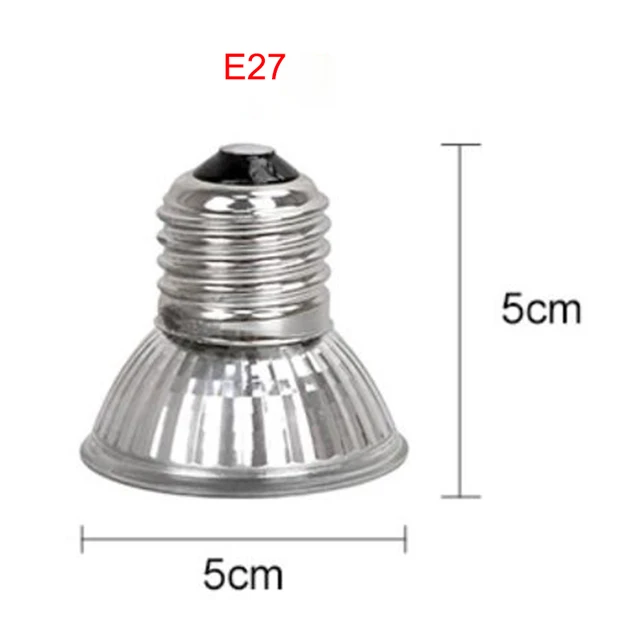 E27 25/50/75W UVA Heat Lamp Pet Reptile Heating Lamp Turtle Lizard Reptile Heater Bulb Emitter Pets Basking Bird Snake 110-220V 4