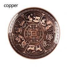 12 Китайский Зодиак тарелка-кадило печь благовония база благовония палочка Красный Бронзовый Дракон шаблон горелка держатель свечи для ароматерапии