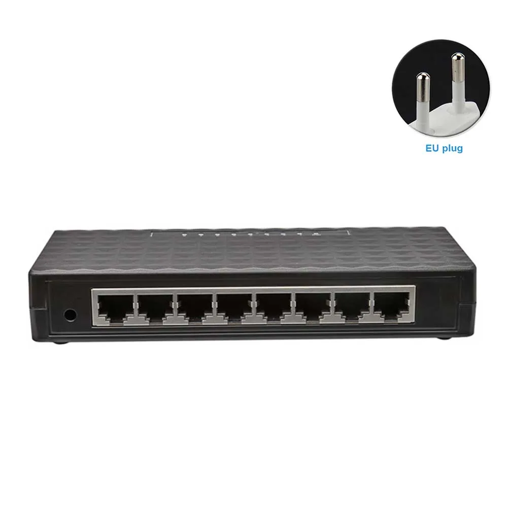 Полный дуплексный 8 Порт 1000 Мбит/с RJ45 LAN прочный Ethernet коммутатор Настольный гигабитный домашний концентратор неуправляемый сетевой сплиттер самоадаптивный