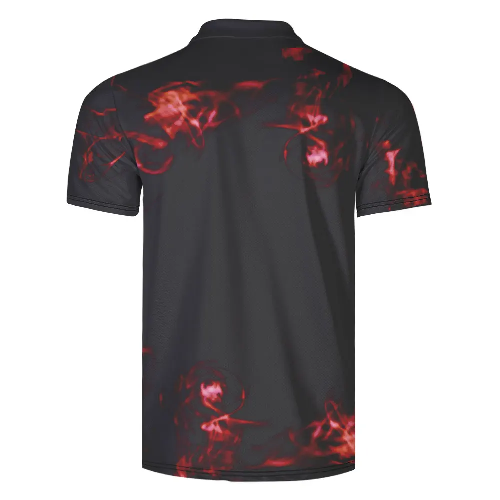 WAMNI модная быстросохнущая рубашка для бадминтона, Повседневная 3D черная рубашка поло, рубашка для бодибилдинга, мужская спортивная Свободная рубашка поло