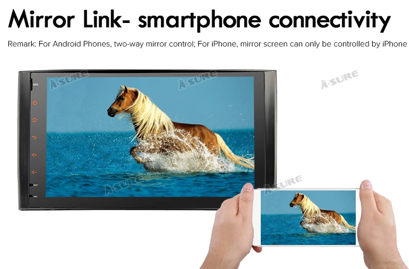 Top A-Sure 1 DIN Octa Core 4GB Android 9.0 Car Radio GPS DVD Player Navigation For Mercedes-Benz A/B Sprinter Vito Viano VW Crafte 19