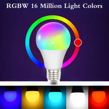 

LED Lamp WIFI Control RGBW LED Bulb Bar Decoration Bedroom Durable LED Light Bulb Wireless Party Super Bright Home