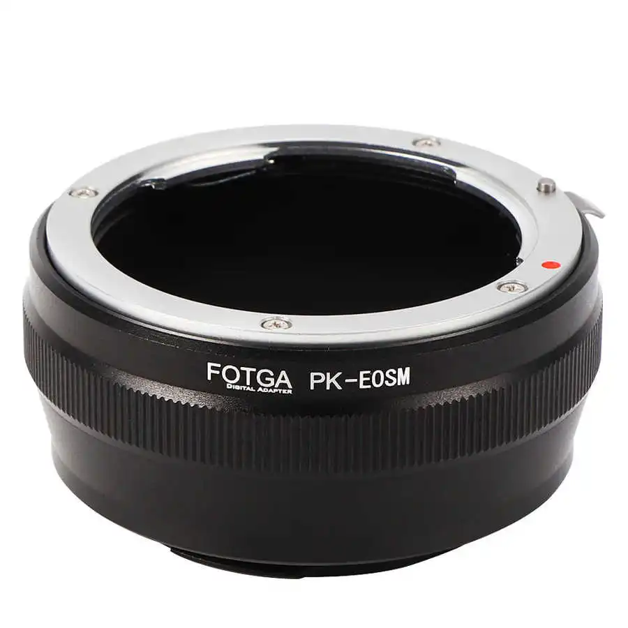 Кольцо адаптер FOTGA для объективов Pentax K/PK Для беззеркальных камер Canon EOS M