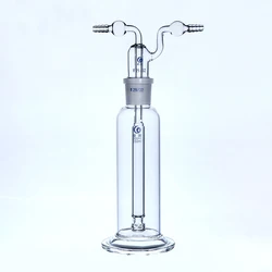 Garrafa de lavagem de vidro/gás 250ml, garrafa de borossilicato de borosilicato de laboratório