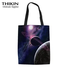 THIKIN/женские сумки с 3D принтом «Внешние планеты», сверхпрочные сумки через плечо, женские сумки с верхней ручкой, сумки для покупок для девочек-подростков, новинка