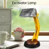 Digger Desk Lamp Unique Table Forklift Lamp Led Industrial Style Bedside Bedroom Table Decor Excavator