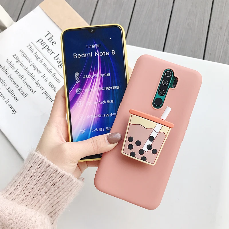 3D Silicone Cartoon Phone Holder Case For Xiaomi Redmi Note 10 Redmi Note 10 Pro Note 10S 9 8T K30 Pro K40 Pro mi poco F3 Cover
