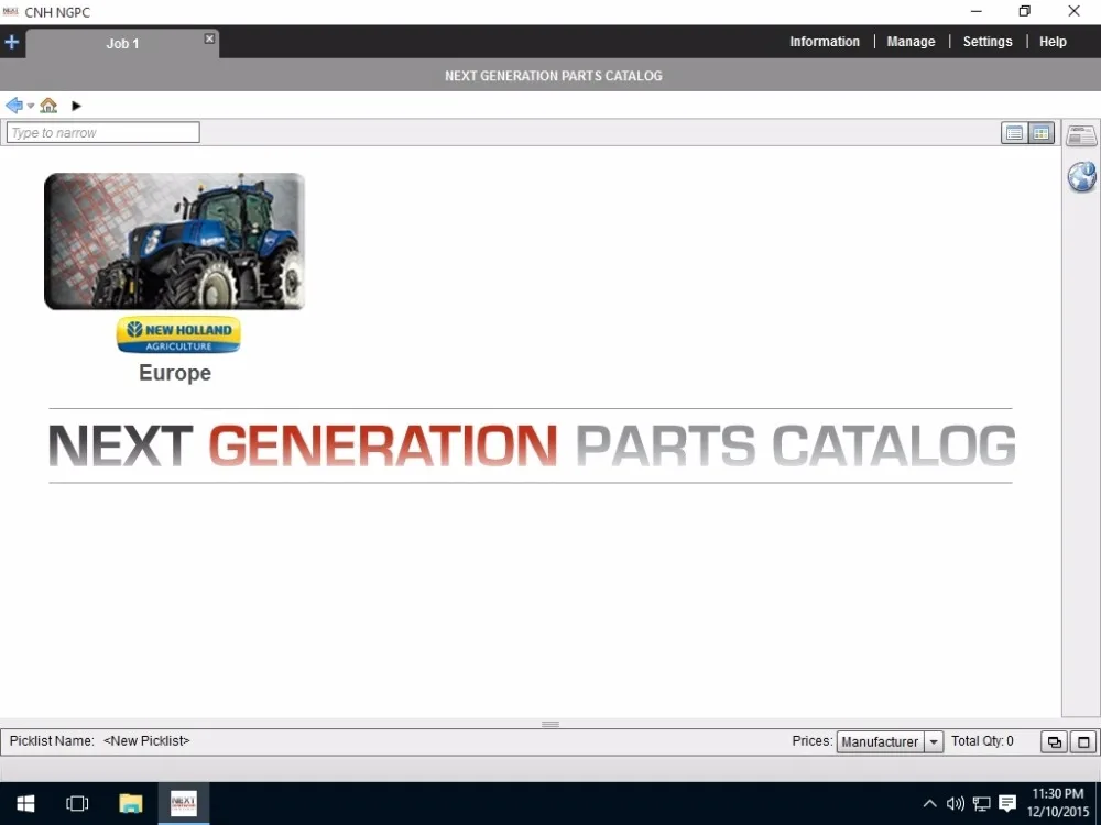 

New Holland AG Europe NGPC [03.2021] Next Generation Parts Catalog OFFLINE