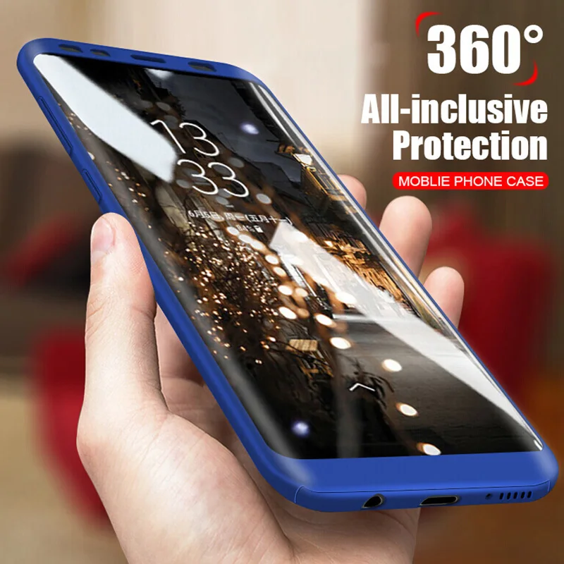 

360 Degree Full Cover Cases For Huawei P10 P9 P8 Lite Plus Honor 9 Case With Tempered Glass Phone Cover For Honor 9 Lite Case