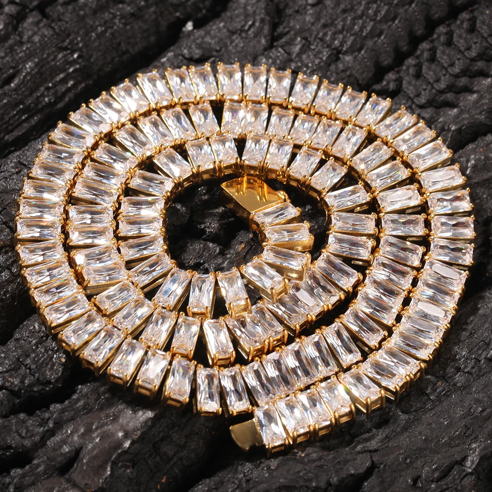 BLING KING AAA циркон Iced Out для мужчин женщин золото и серебро хип-хоп стиль нержавеющая сталь мода ожерелье