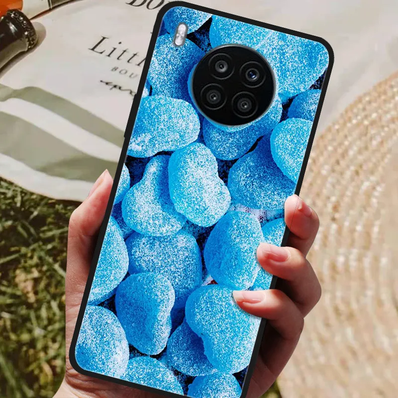 For Huawei Nova 8i Case Nova8i Cute Silicone Case Soft Slim Fundas For Huawei Nova 8i New Phone Cases nova8i 8 i Cover Bumper neck pouch for phone Cases & Covers