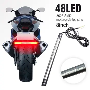 

Universal Motorcycle LED Rear Tail Brake Stop Turn Signal Strip Light Lamp Bar