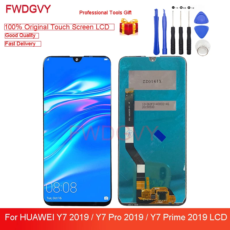 6 26 &quotЖК-дисплей для Huawei Y7 2019 DUB-LX1 ЖК-дисплей с сенсорным экраном дигитайзер в