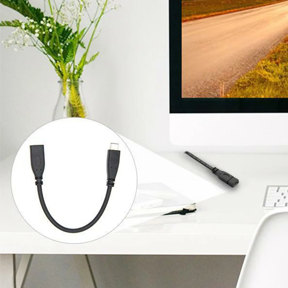 Сменный удлинитель 0,2 m-2 m, USB 3,1, аксессуары, черный кабель для передачи данных для планшета, Тип C, портативные детали для телефона