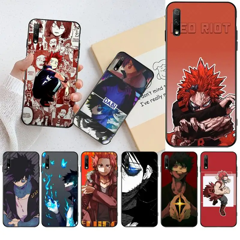 HPCHCJHM красный райот Eijiro Kirishima my Hero академический чехол для телефона Huawei Honor 20 10 9 8 8x