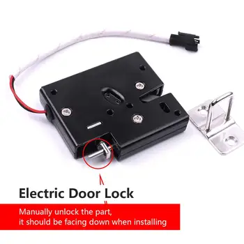 

Dc 12V Smart Electromagnetic Door Lock Solenoid Electronic Lock Anti-theft Electric Control Cabinet Drawer Lock 66x56x13.5mm