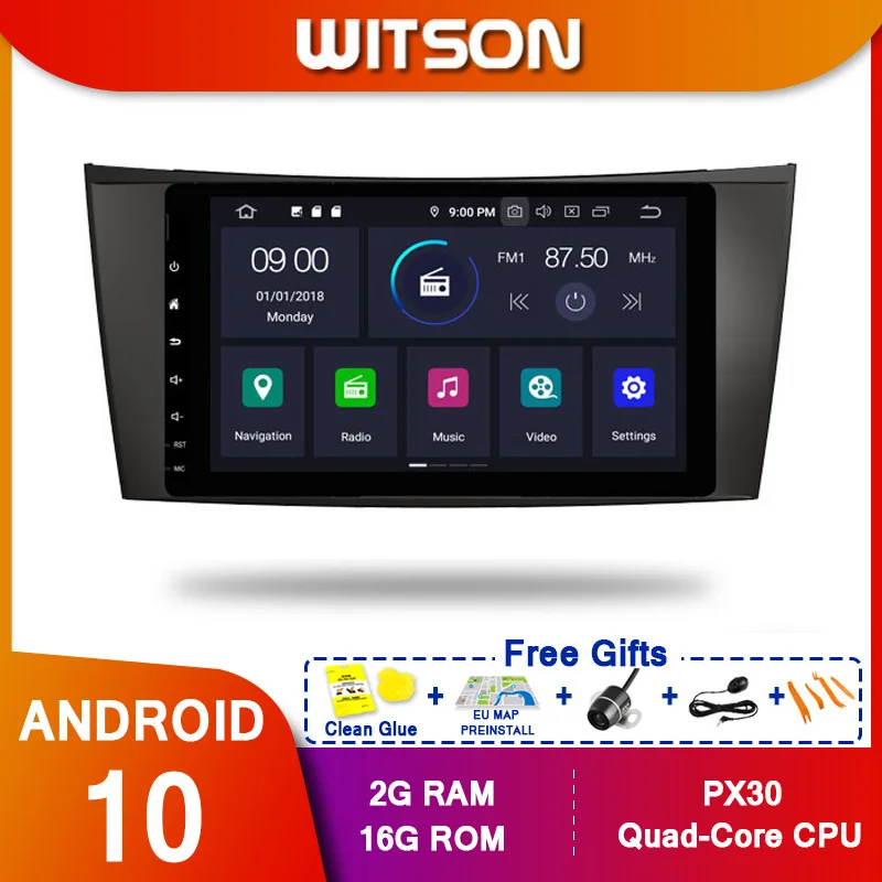 WITSON Android 10 Восьмиядерный PX5 8 &quotавтомобильный DVD плеер для MERCEDES BENZ W211 E CLASS W463 CLS W219