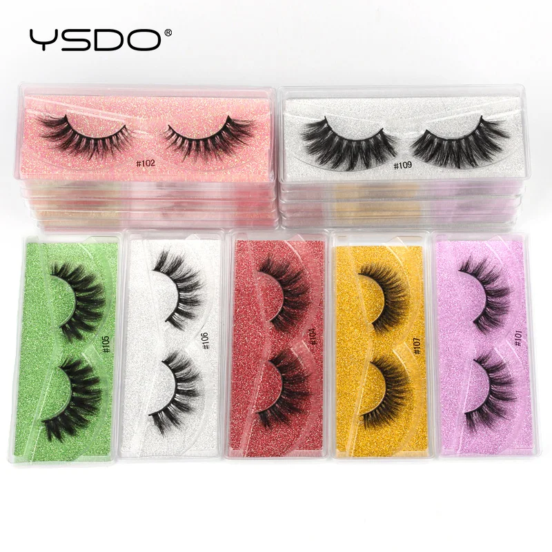 Mink False Eyelashes Fluffy 3D Wispy Makeup Lashes