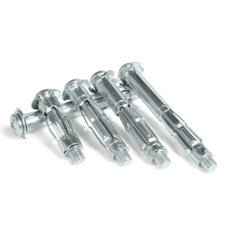 M4X20 Hollow Wall Anchor Kit Plasterboard Drywall Cavity Plug Dowel Drywall Expansion Anchors Gypsum Board Holes 120PCS