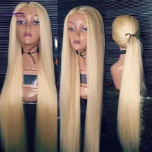 Прямые 613 блонд, полностью кружевные человеческие волосы, парики, бразильские волосы remy, предварительно выщипанные волосы, 180 плотность, полный парик с кружевом, Dream beauty